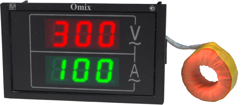 Вольтамперметр однофазный щитовой Omix PQ74-AV2-1-N3